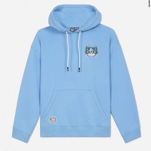 NWT GOAT USA GOAT Men's Light Blue Hoodie Sweater